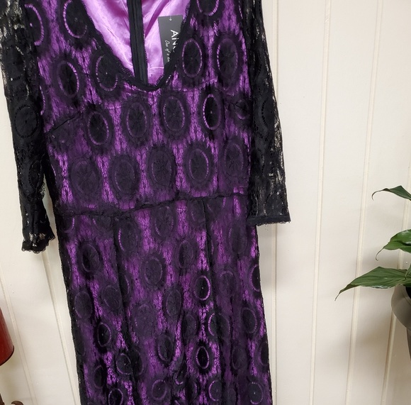 Maxi Purple/Black soft lace - Picture 2 of 2